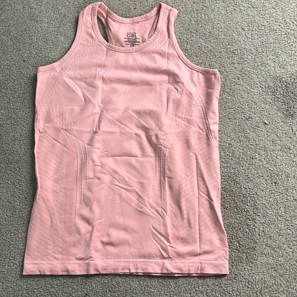 pink athleta girl tank
